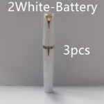 Mini Electric Eyebrow Trimmer Lipstick Brows Pen Hair Remover Painless Razor Epilator with LED Light - Image 7